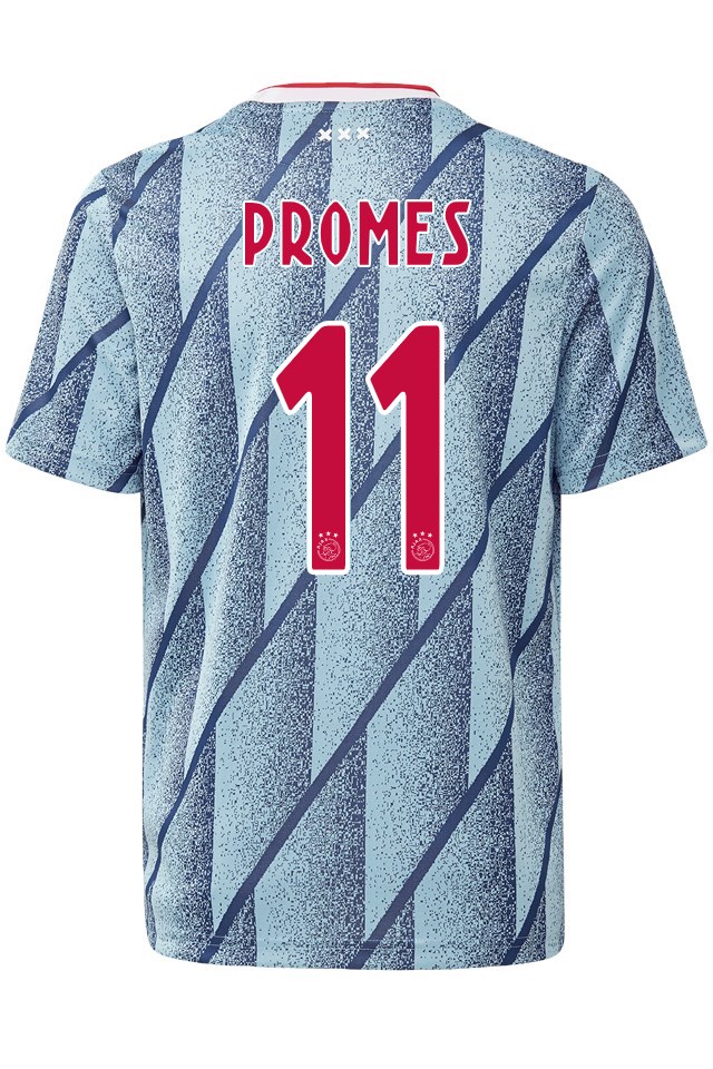 Ajax Away Kit Soccer Jersey Quincy Promes #11 2020/21